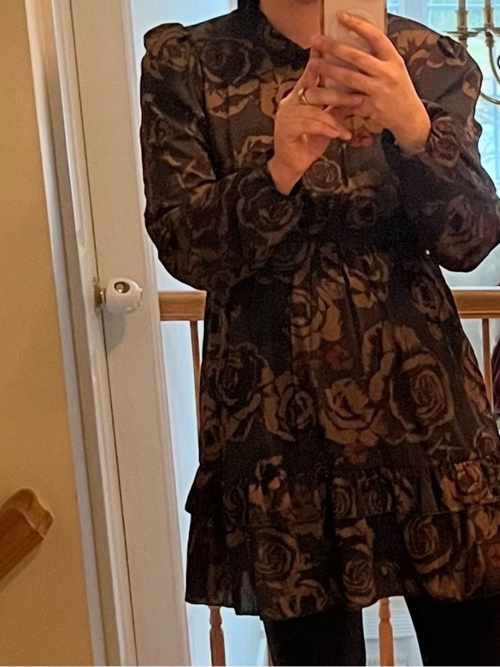 Floral tiered lightweight dress - perfect for date night